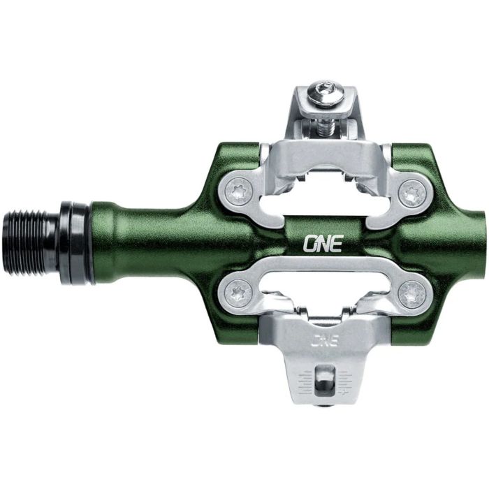 Tweeks Cycles OneUp Components XC Clip Pedals - Dark Green | Clearance section. 365 day returns, 0% finance & FREE delivery over £50