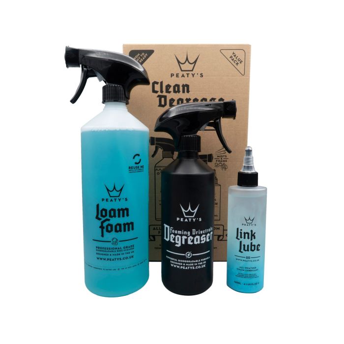 Tweeks Cycles Peaty's Clean Degrease Lube Gift Pack - 1 Litre | Clearance section. 365 day returns, 0% finance & FREE delivery over £50