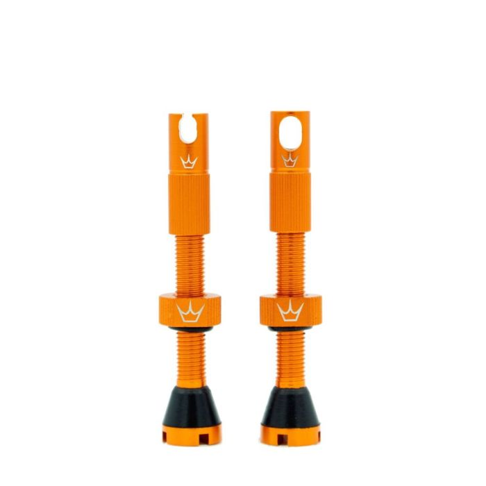 Tweeks Cycles Peaty's x Chris King Tubeless MK2 Valves - 42mmMango | Clearance section. 365 day returns, 0% finance & FREE delivery over £50