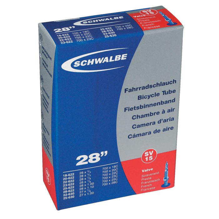 Tweeks Cycles Schwalbe SV20 Extra Light 700c Inner Tube - 60mm700 x 18-23mm  - 700c x 18-25mm | Clearance section. 365 day returns, 0% finance & FREE delivery over £50