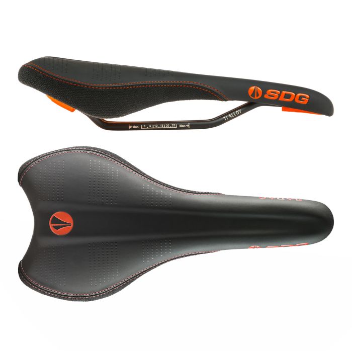 Tweeks Cycles SDG Radar Ti-Alloy Saddle - Orange | Clearance section. 365 day returns, 0% finance & FREE delivery over £50