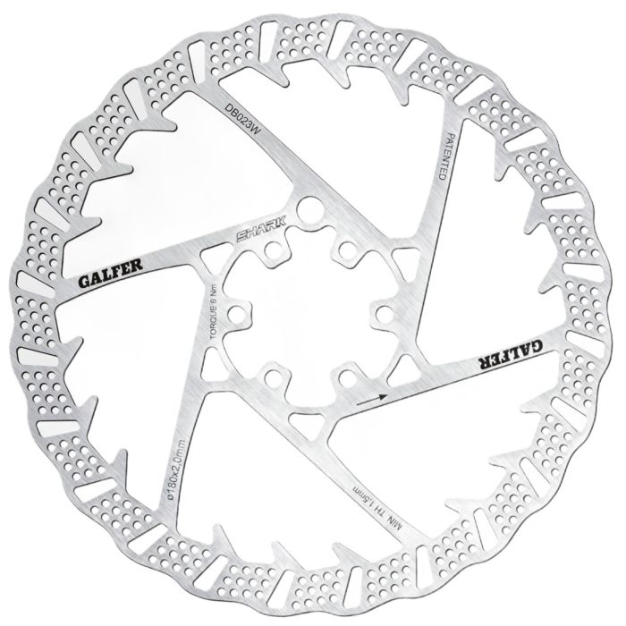 Tweeks Cycles Galfer Shark 6-Bolt Disc Rotor - 180mm x 2.0mm | Clearance section. 365 day returns, 0% finance & FREE delivery over £50