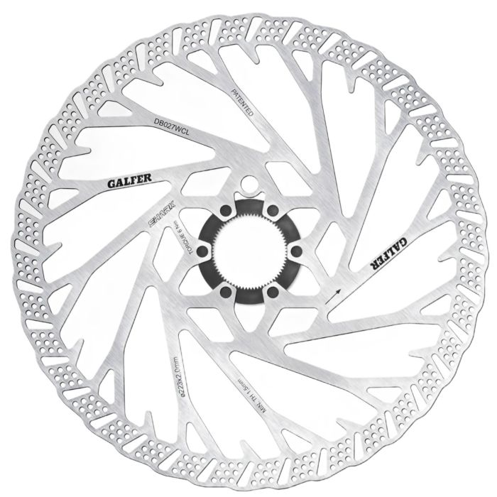 Tweeks Cycles Galfer Shark 6-Bolt Centrelock Disc Rotor - 223mm x 2.0mm | Clearance section. 365 day returns, 0% finance & FREE delivery over £50