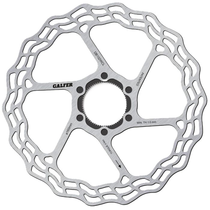 Tweeks Cycles Galfer Wave Road Centrelock Disc Rotor - 160mm x 1.8mm | Clearance section. 365 day returns, 0% finance & FREE delivery over £50