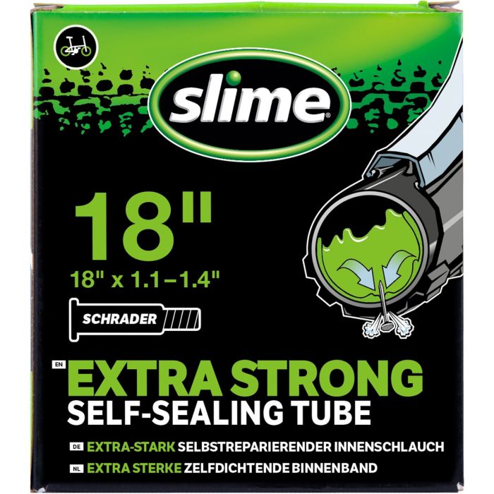 Tweeks Cycles Slime Smart Self-Sealing Inner Tube - Schrader18 x 1.1-1.4 | Clearance section. 365 day returns, 0% finance & FREE delivery over £50