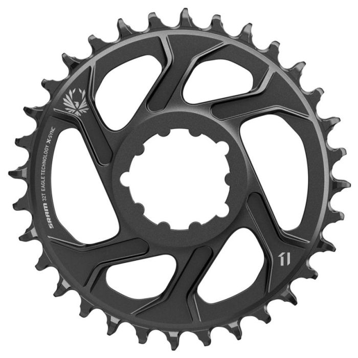 Tweeks Cycles SRAM Eagle X-Sync 12 Speed Direct Mount 6mm Offset Chainring - 32T - Black | Clearance section. 365 day returns, 0% finance & FREE delivery over £50