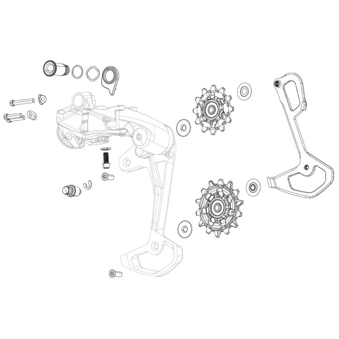 Tweeks Cycles SRAM GX Eagle AXS Rear Derailleur Pulley Kit | Clearance section. 365 day returns, 0% finance & FREE delivery over £50