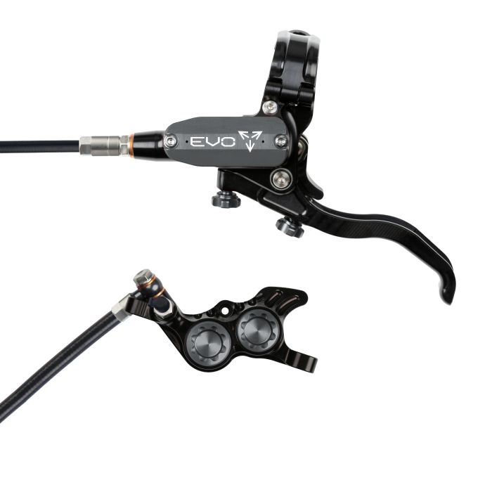 Tweeks Cycles Hope Tech 4 EVO GR4 Hydraulic Disc Brake - Black / SmokeRear Left HandStandard | Clearance section. 365 day returns, 0% finance & FREE delivery over £50