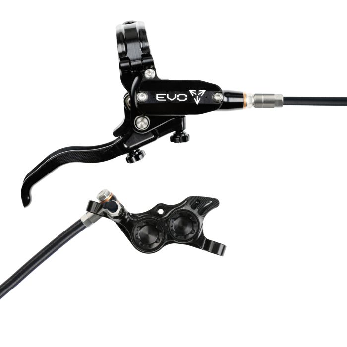 Tweeks Cycles Hope Tech 4 EVO TR4 Hydraulic Disc Brake - Black / BlackFront Right HandStandard | Clearance section. 365 day returns, 0% finance & FREE delivery over £50