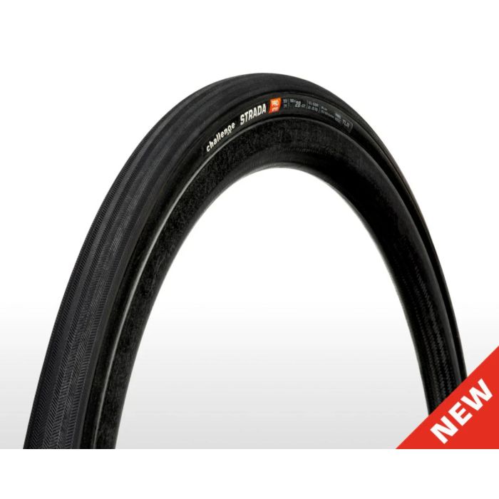 Tweeks Cycles Challenge Strada Pro Handmade Clincher TLR Tyre - Black700 x 28 | Clearance section. 365 day returns, 0% finance & FREE delivery over £50