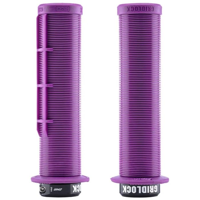 Tweeks Cycles DMR Gridlock Lock-On Grips - Purple | Clearance section. 365 day returns, 0% finance & FREE delivery over £50