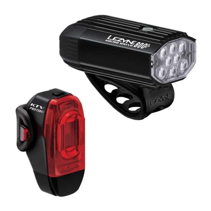 Tweeks Cycles LEZYNE Lezyne Micro Drive 800+ & KTV Drive Pro+ Light Set | Clearance section. 365 day returns, 0% finance & FREE delivery over £50