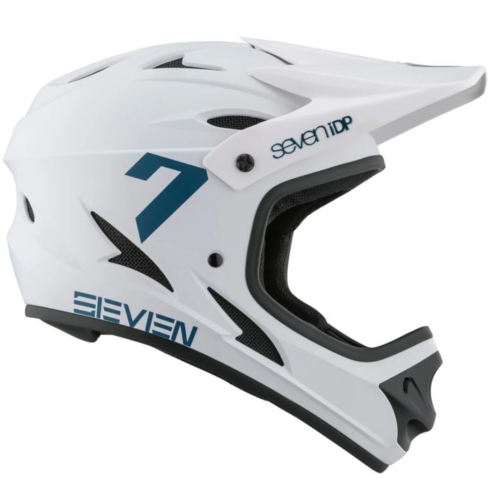 Tweeks Cycles 7iDP M1 Full Face Youth Helmet - White / Blue, Youth L | Clearance section. 365 day returns, 0% finance & FREE delivery over £50