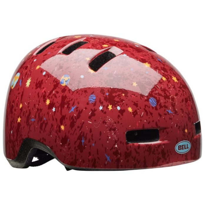 Tweeks Cycles Bell Lil Ripper Kids Helmet - Planets Gloss Dark Red | Clearance section. 365 day returns, 0% finance & FREE delivery over £50
