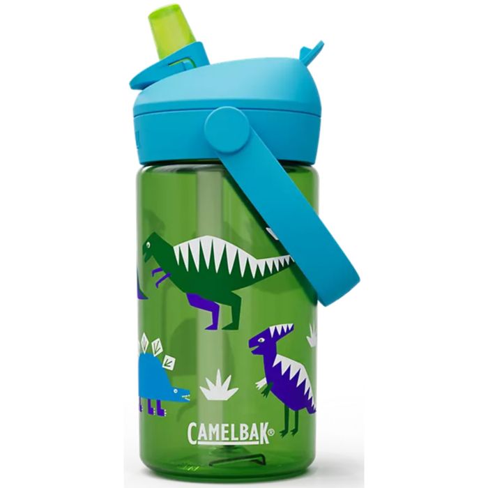 Tweeks Cycles Camelbak Thrive Flip Straw Kids 414ml Bottle with Tritan Renew - Hip Dinos | Clearance section. 365 day returns, 0% finance & FREE delivery over £50
