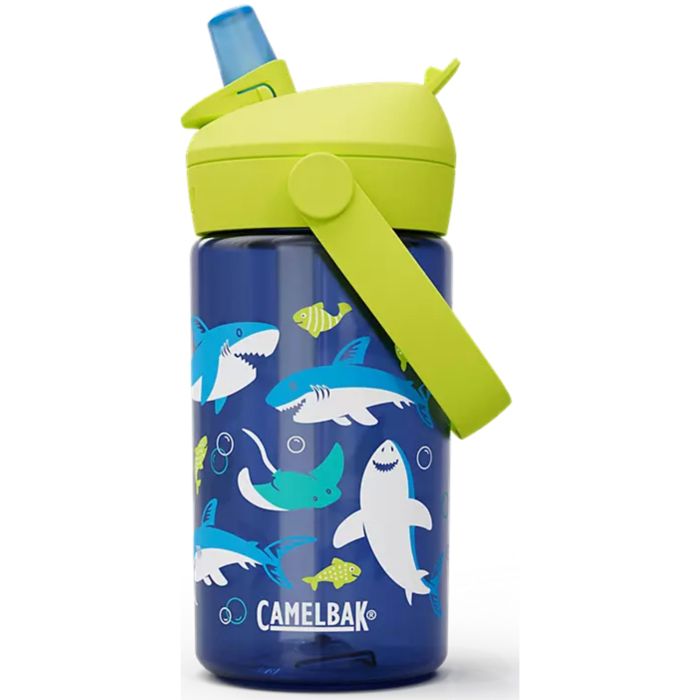 Tweeks Cycles Camelbak Thrive Flip Straw Kids 414ml Bottle with Tritan Renew - Sharks & Rays | Clearance section. 365 day returns, 0% finance & FREE delivery over £50