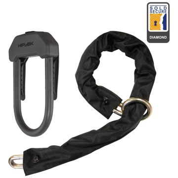 Hiplok DXXL D-Lock & Chain Combo