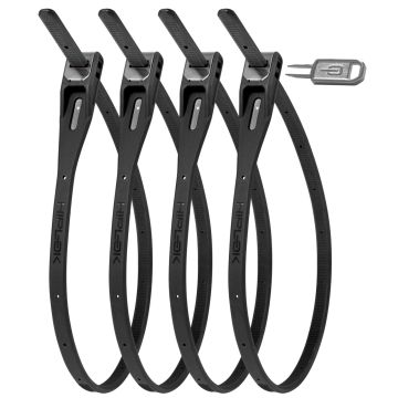 Hiplok Z-LOK Armoured Reusable Tie - 4 Pack