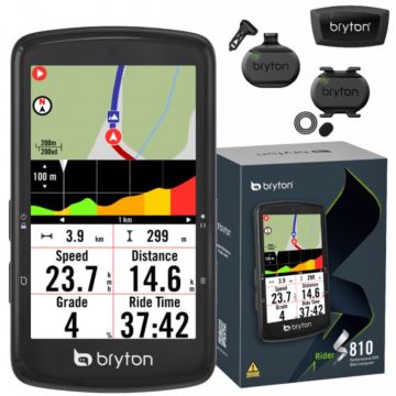Bryton Rider S810 Cycle Computer With Sensor Bundle