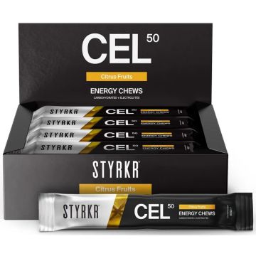 Styrkr CEL50 Carbohydrate Energy Chews - Box of 18