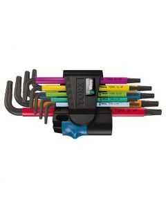 Wera L Key Torx Holding Function Key Set Multi Colour 9pc TX8-TX40 - 024179