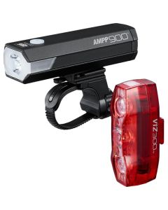 Cateye AMPP 900 & VIZ 300 USB-C Light Set