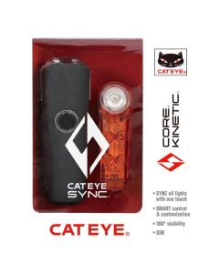 Cateye Sync Core / Sync Kinetic Bluetooth Connected Bike Light Set