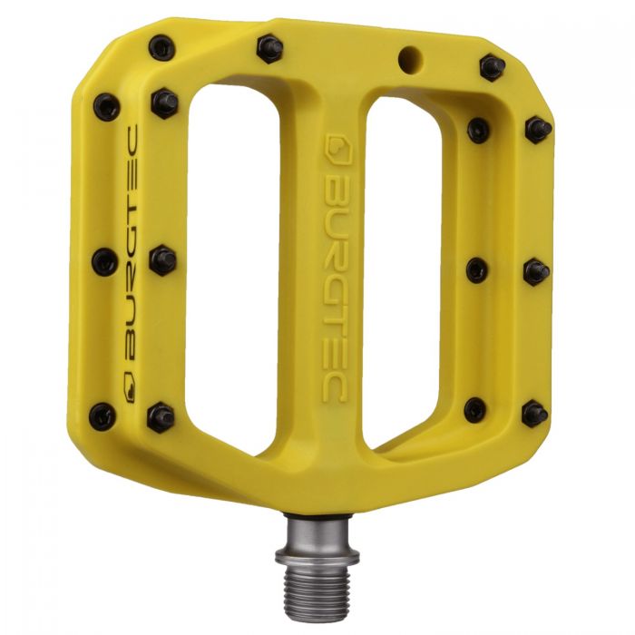 Image of Burgtec Mk4 Composite Flat Pedals - Electric Yellow