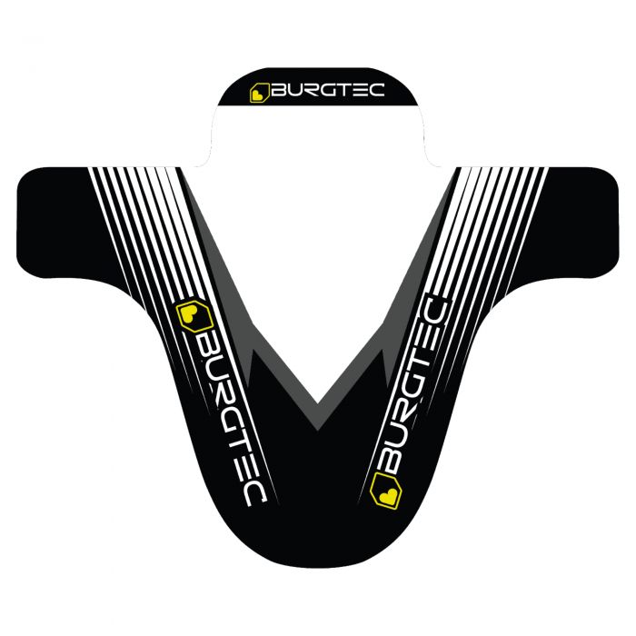Burgtec Moto Mudguard - White / Black
