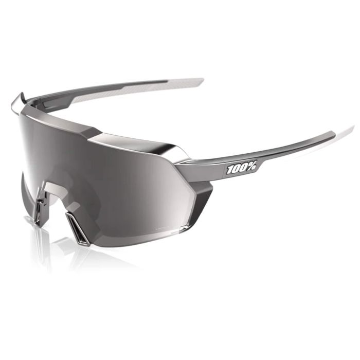 Image of 100% Korbin Sunglasses - Gloss Black Chrome HiPER Silver Chrome Mirror Lens