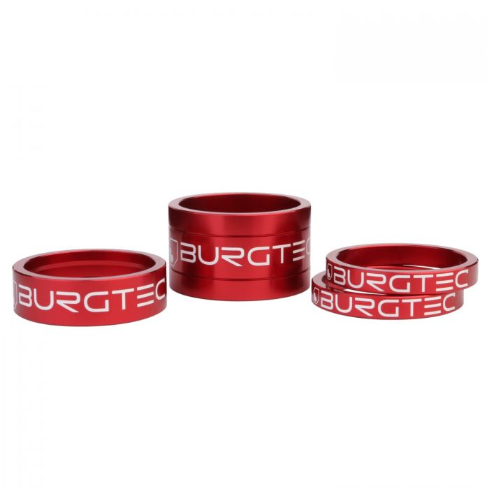 Image of Burgtec Stem Spacer Kit - Race Red