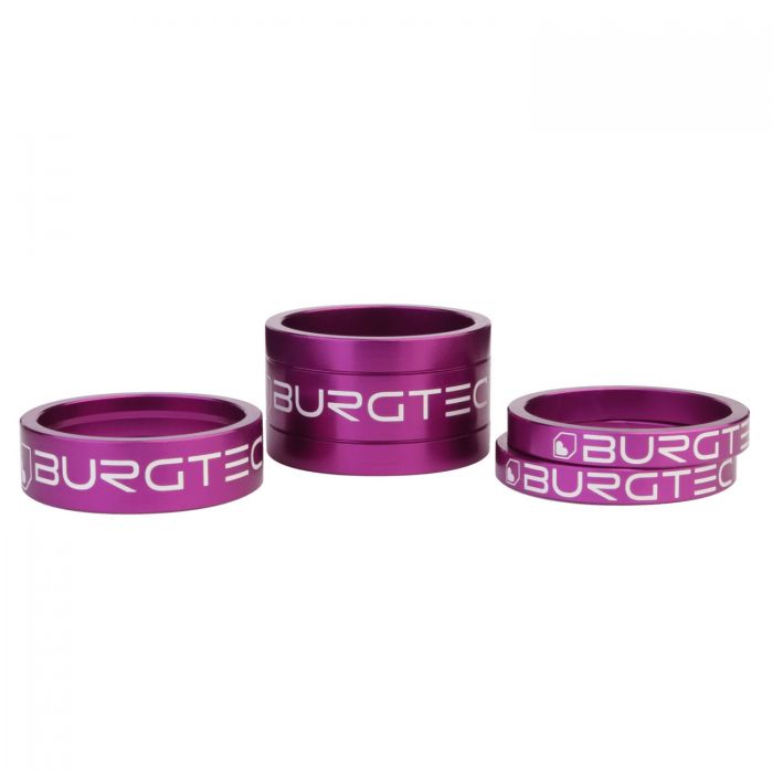 Image of Burgtec Stem Spacer Kit - Purple Rain