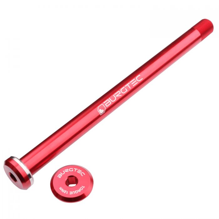 Image of Burgtec Santa Cruz Rear Axle - Race Red