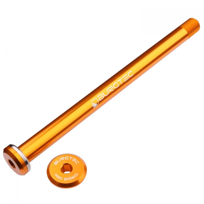 Image of Burgtec Santa Cruz Rear Axle - Iron Bro Orange