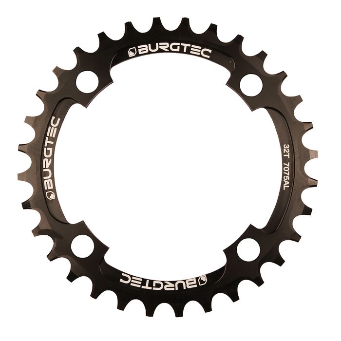 Tweeks Cycles Burgtec Thick Thin Chainring - 104mm PCD - Burgtec Black | Clearance section. 365 day returns, 0% finance & FREE delivery over £50