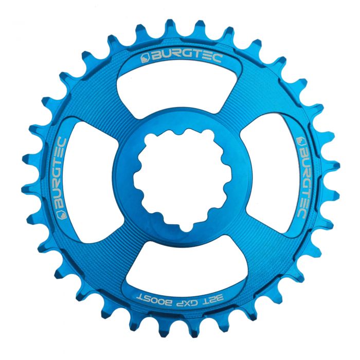 Image of Burgtec Thick Thin Chainring - GXP Boost 3mm Offset - Deep Blue