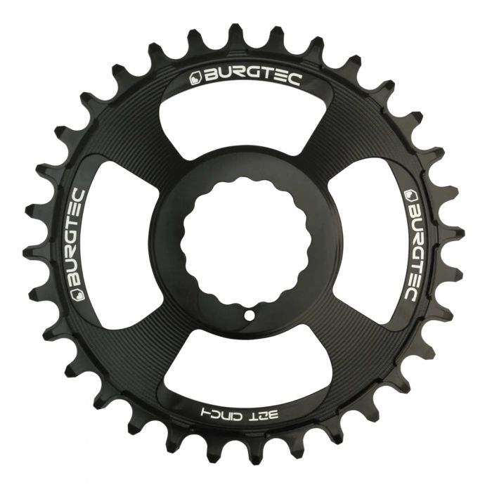 Image of Burgtec Thick Thin Chainring - Raceface Cinch - Burgtec Black