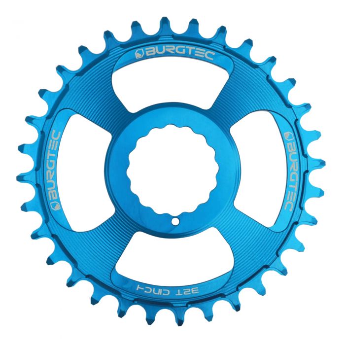 Image of Burgtec Thick Thin Chainring - Raceface Cinch - Deep Blue