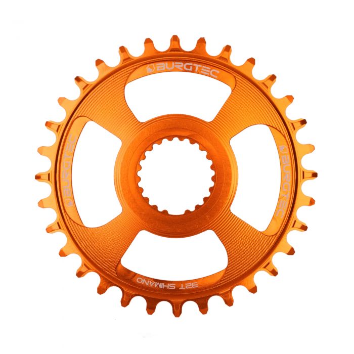 Image of Burgtec Thick Thin Direct Mount Shimano Chainring - Iron Bro Morange