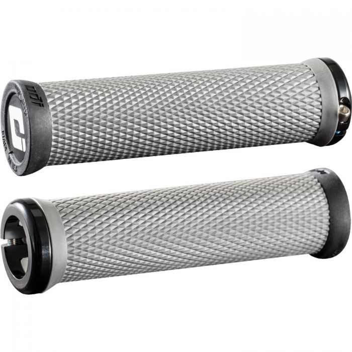 Tweeks Cycles ODI Elite Motion Lock-On Grips - Graphite | Clearance section. 365 day returns, 0% finance & FREE delivery over £50