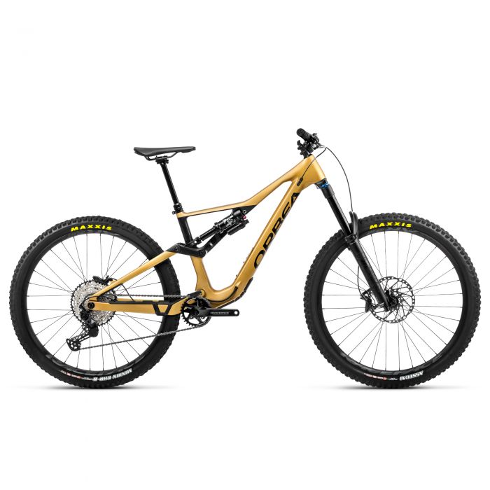 Image of Orbea Rallon M20 Full Suspension Mountain Bike - 2023 - Golden Sand - Black Matt, Large