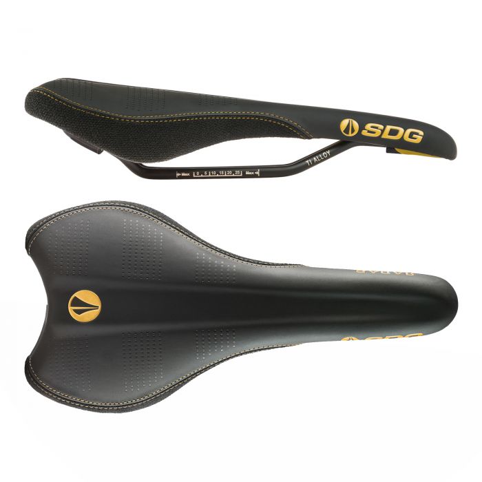 Image of SDG Radar Cro-Mo Saddle - Black / Gold