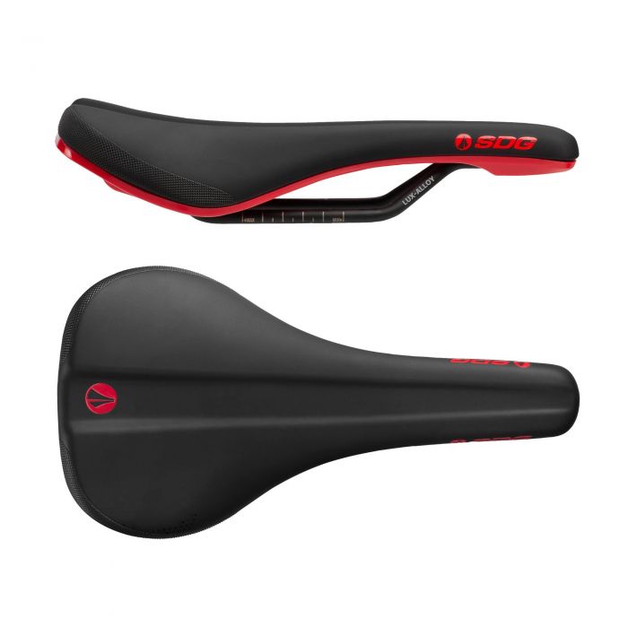 Tweeks Cycles SDG Bel Air 3.0 Lux Alloy Saddle - Black / Red | Clearance section. 365 day returns, 0% finance & FREE delivery over £50