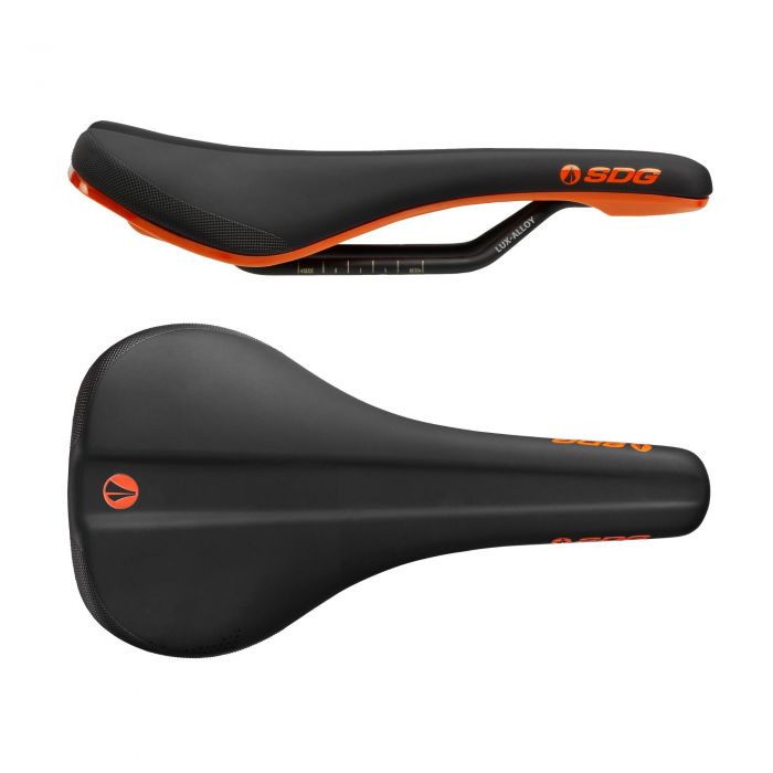 Tweeks Cycles SDG Bel Air 3.0 Lux Alloy Saddle - Black / Orange | Clearance section. 365 day returns, 0% finance & FREE delivery over £50