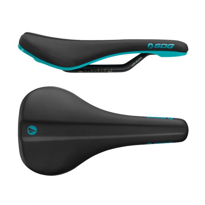 Tweeks Cycles SDG Bel Air 3.0 Lux Alloy Saddle - Black / Turquoise | Clearance section. 365 day returns, 0% finance & FREE delivery over £50