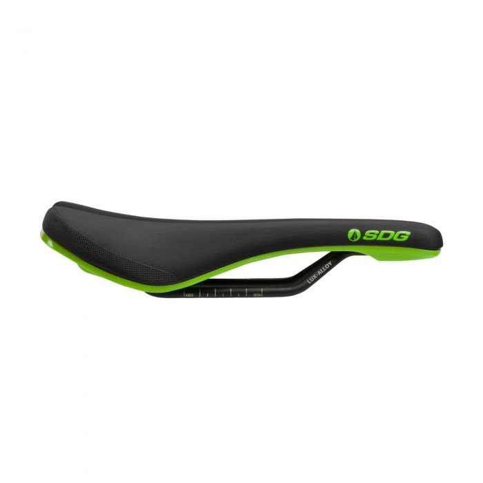 Tweeks Cycles SDG Bel Air 3.0 Lux Alloy Saddle - Black / Green | Clearance section. 365 day returns, 0% finance & FREE delivery over £50