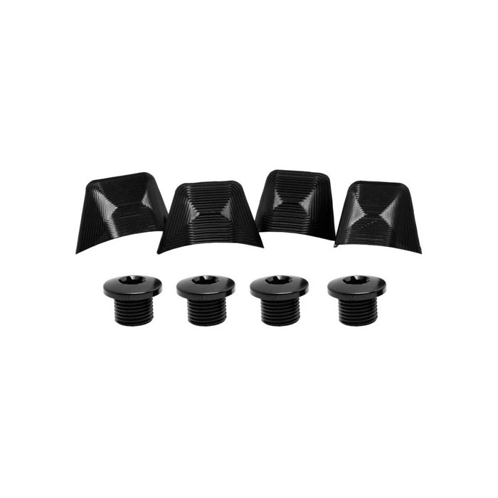 absoluteBLACK Ultegra 6800 Chainring Bolts & Covers - Black