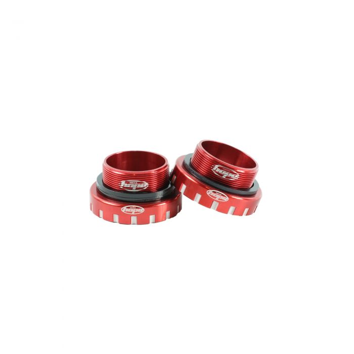 Image of Hope Technology Stainless Bottom Bracket Cups - 30mm Axle - Red