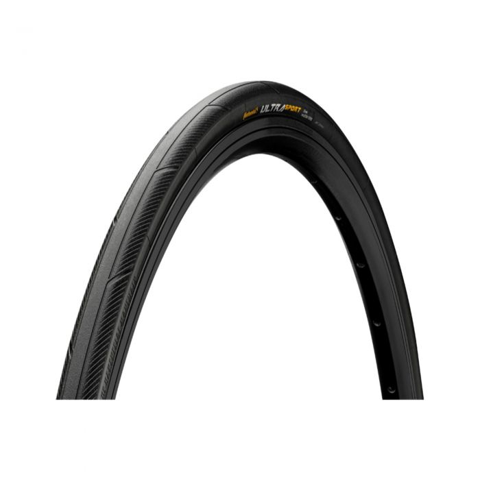 Image of Continental Ultra Sport III Tyre - 700 x 25Black / BlackFolding