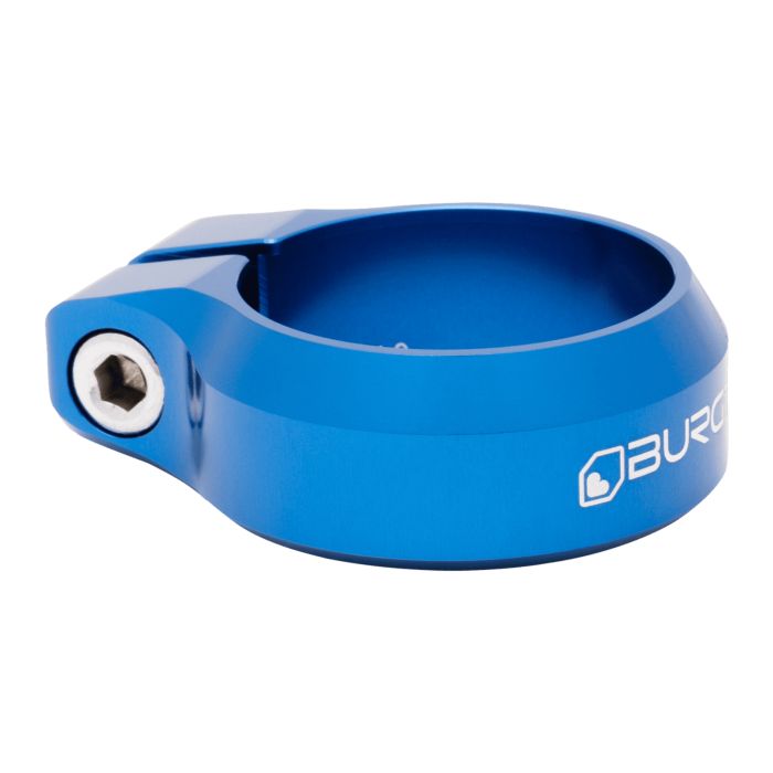 Tweeks Cycles Burgtec Seat Clamp - Deep Blue | Clearance section. 365 day returns, 0% finance & FREE delivery over £50